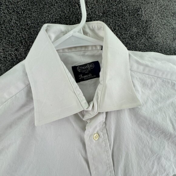 Gitman Bros For Franco’s VA Long Sleeve Button Up Shirt Men’s White TTX 15.5 35 - Picture 7 of 15